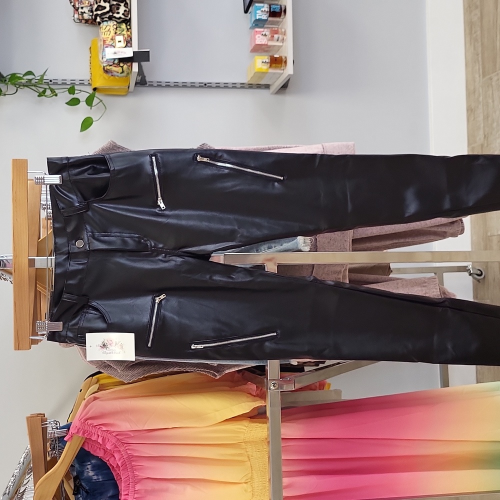 Black Pleather Pants